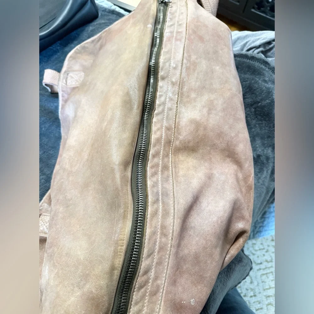 Blur Vintage Brown Leather Messenger Bag